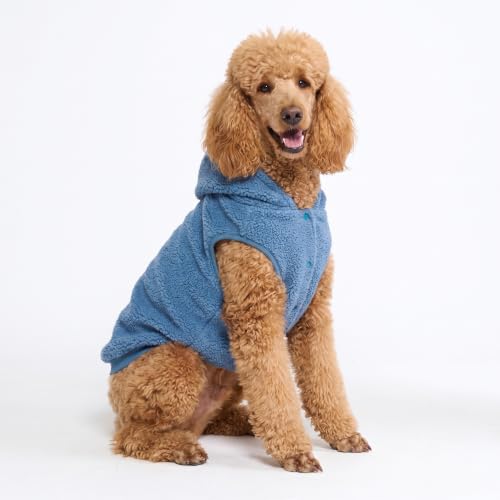 Sherpa Fleece Dog Jacket (Blue / 3XL)