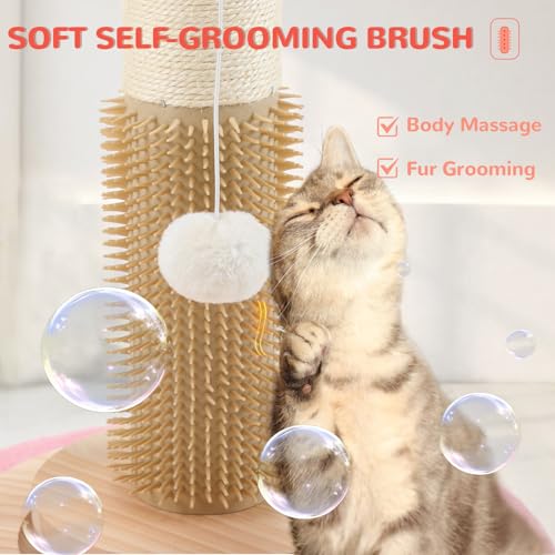 45'' Tall Cat Scratching Post Tree (pink-45inch)