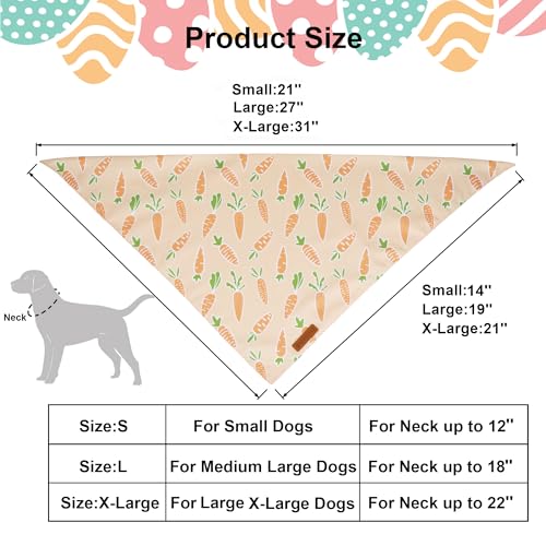 Easter Dog Bandanas (X-Large / Easter)